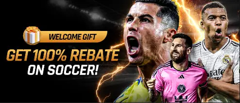 100% Rebate Bonus on Soccer